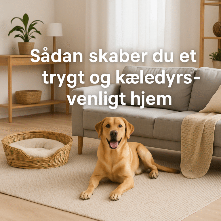 Sådan skaber du et trygt og kæledyrsvenligt hjem