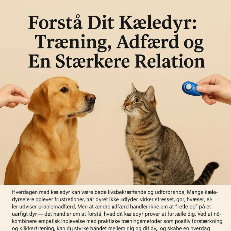 Forstå Dit Kæledyr: Træning, Adfærd og En Stærkere Relation